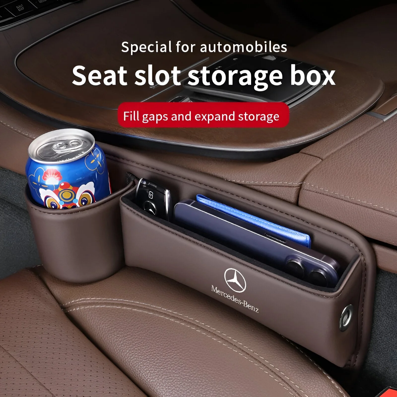 Mercedes-Benz A45 C43 CLA Seat Gap Storage Box & Cup Holder