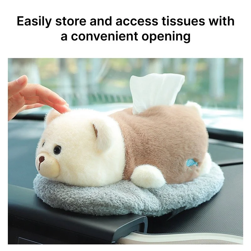 Plush Tissue Box Cover for Nissan