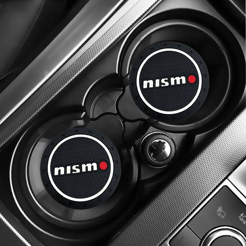 Car Coaster Water Cup Bottle Holder Anti-Slip Pad Mat for Nissan, Nismo, and Qashqai