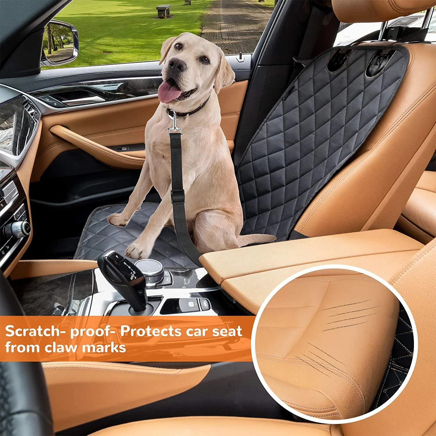Universal Dog Front Seat Cover for Honda, Toyota, and Ford