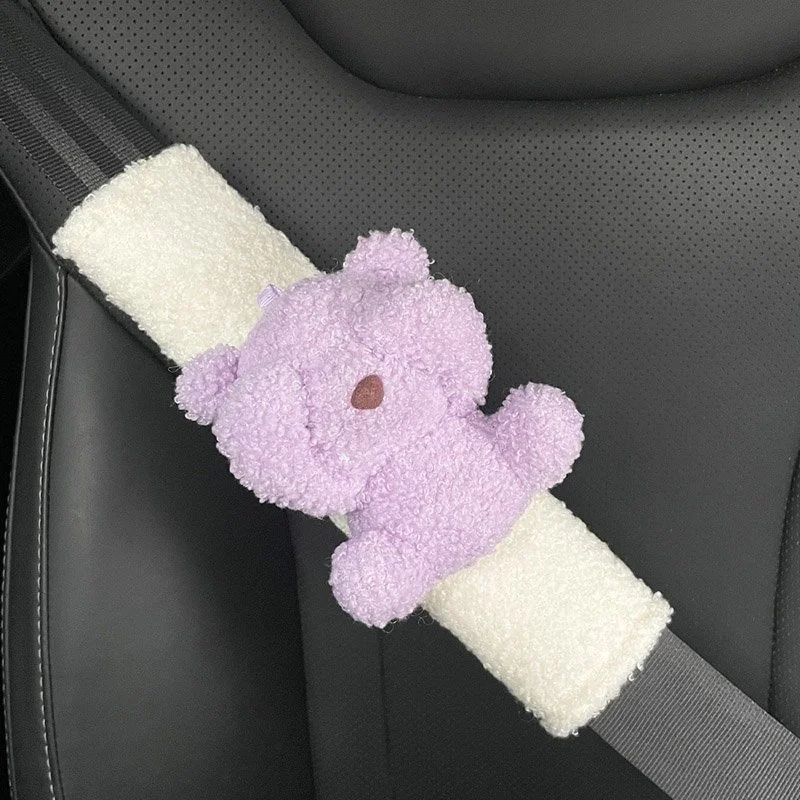 Cute Bear Car Seat Belt Shoulder Pad - Fits Toyota, Honda, Ford