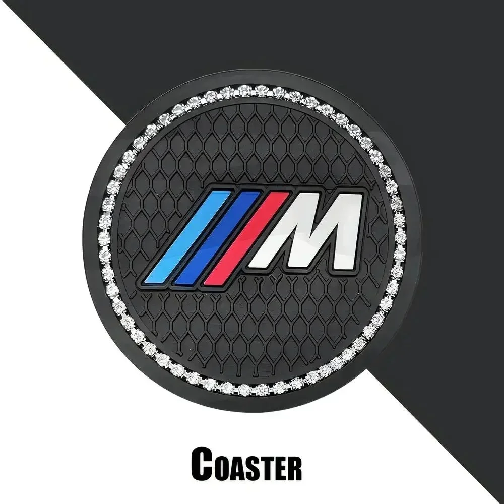 2PCS Car Cup Holder Coasters for BMW
