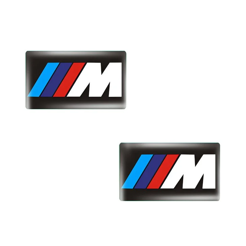 M Emblem Steering Wheel Badge Sticker Set for BMW