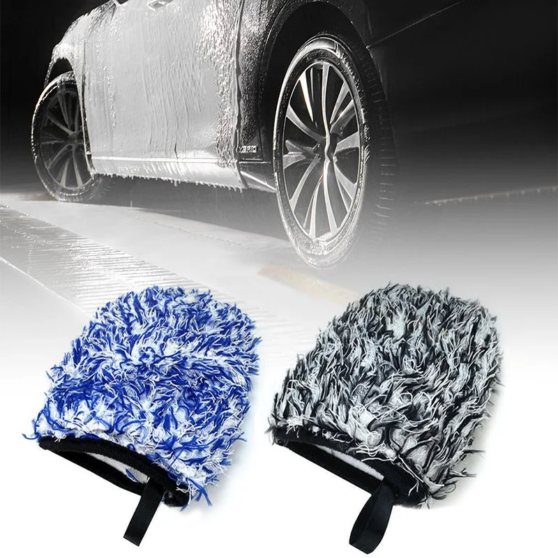 Super Soft Microfiber Car Wash Mitt for BMW, Toyota, Ford Detailing