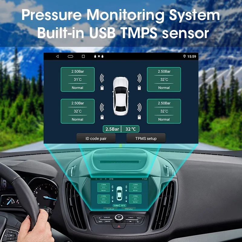USB Android TPMS Tire Pressure Monitoring System for Toyota, Ford, Honda