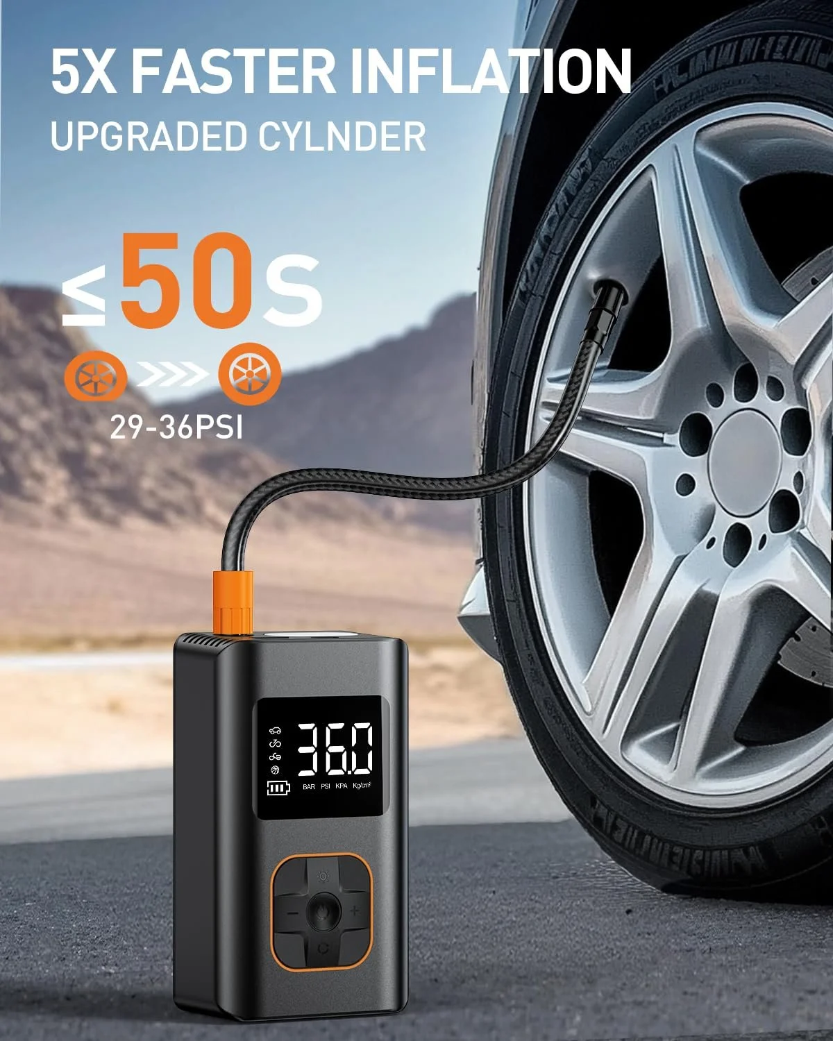 Tire Inflator Portable Air Compressor