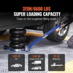 3-Ton Triple Bag Air Jack with Fast Lift & Adjustable Handle