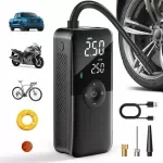 Portable Rechargeable Electric Tire Inflator for Car, Bicycle & Sports Balls