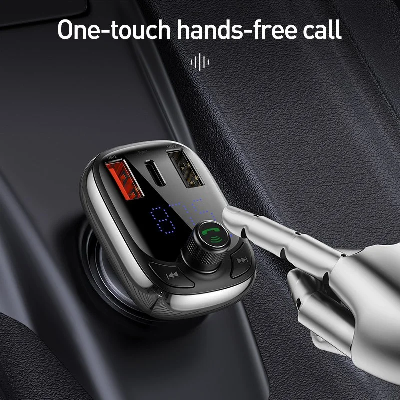 Bluetooth 5.0 FM Transmitter & Fast Car Charger