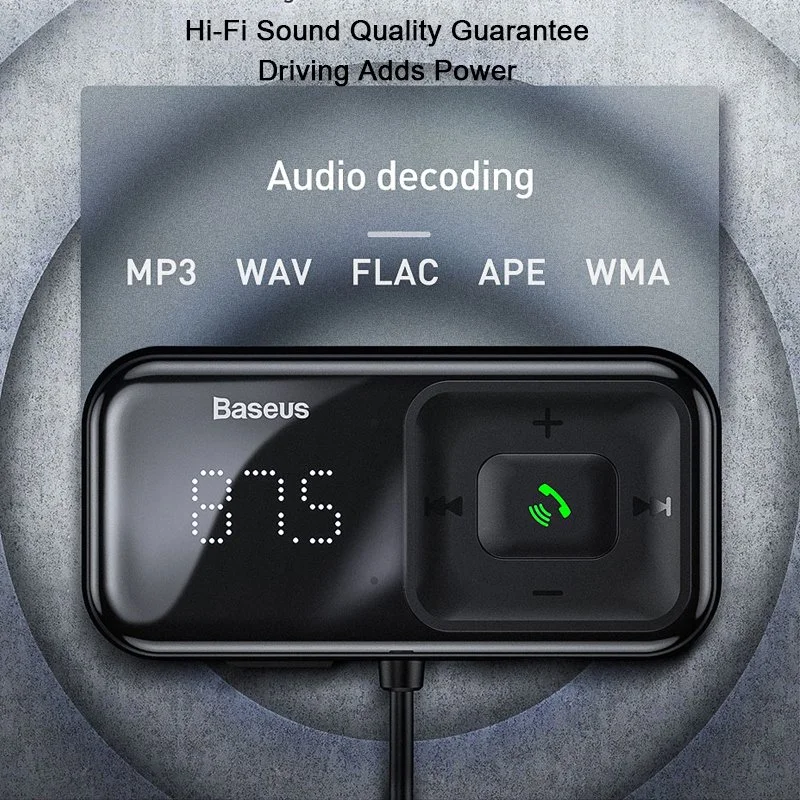 Bluetooth 5.0 FM Transmitter & 3.1A Car Charger