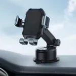 Universal Car Phone Holder with Strong Suction Cup - 360° Adjustable Gravity Mount