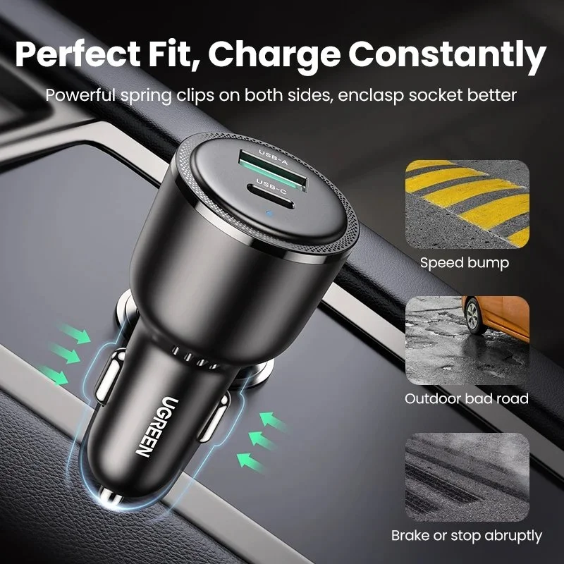 63W Dual Port Car Charger