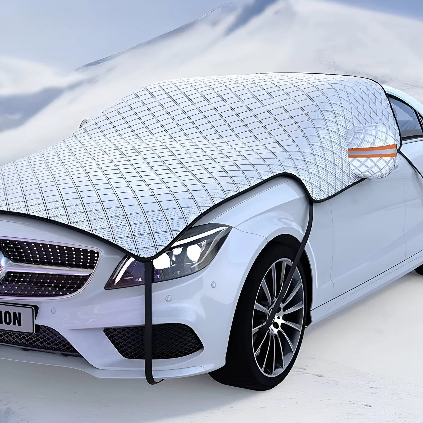 Full Wrap Winter Windshield Snow Cover – 7-Layer Anti-Frost Car Protector