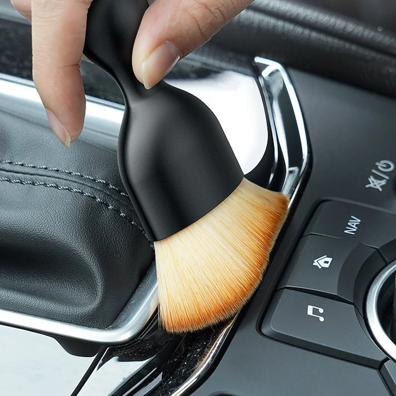 Car Interior Detailing Brush with Soft Bristles and Protective Case