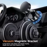 Foldable Magnetic Car Phone Mount with 360° Rotation & Suction Cup