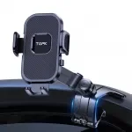 360° Adjustable Car Phone Mount with Anti-Slip Silicone Clip for Dashboard