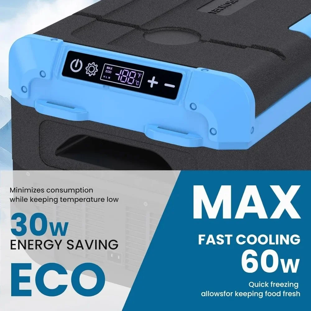 Portable 32-Quart Electric Cooler with Fast Cooling & LED Touch Control