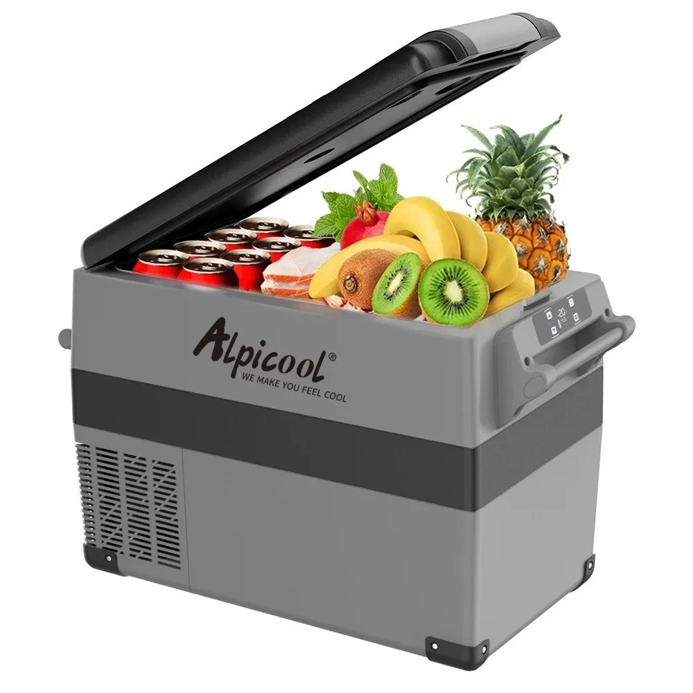 Portable 12V Car Refrigerator Freezer, 48 Quart for Vehicle and Outdoor Use