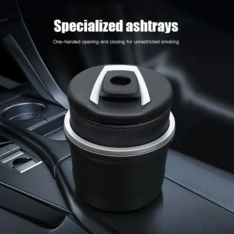 LED Car Ashtray with Lid