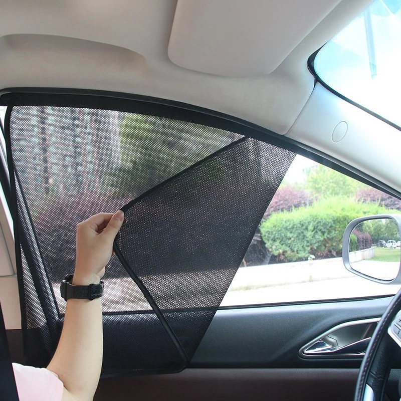 Magnetic Car Window Sunshade Mesh Cover UV Protection for Front & Rear