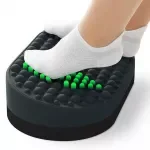 Ergonomic Silicone Foot Rest with Massage Bumps for Under Desk Comfort