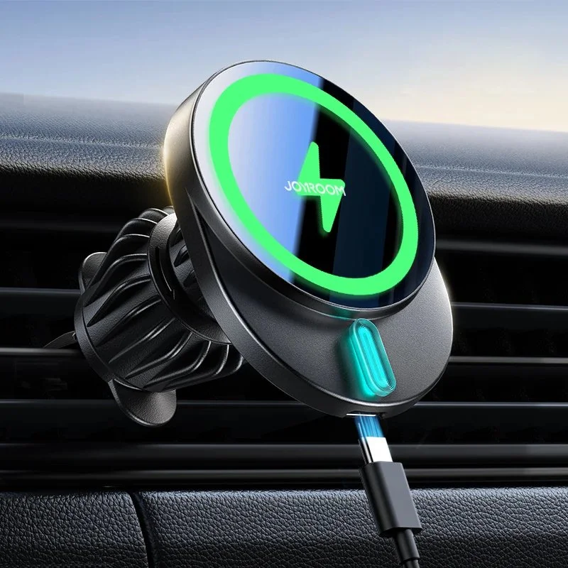 15W Magnetic Wireless Car Charger & Phone Holder for iPhone Air Vent Mount