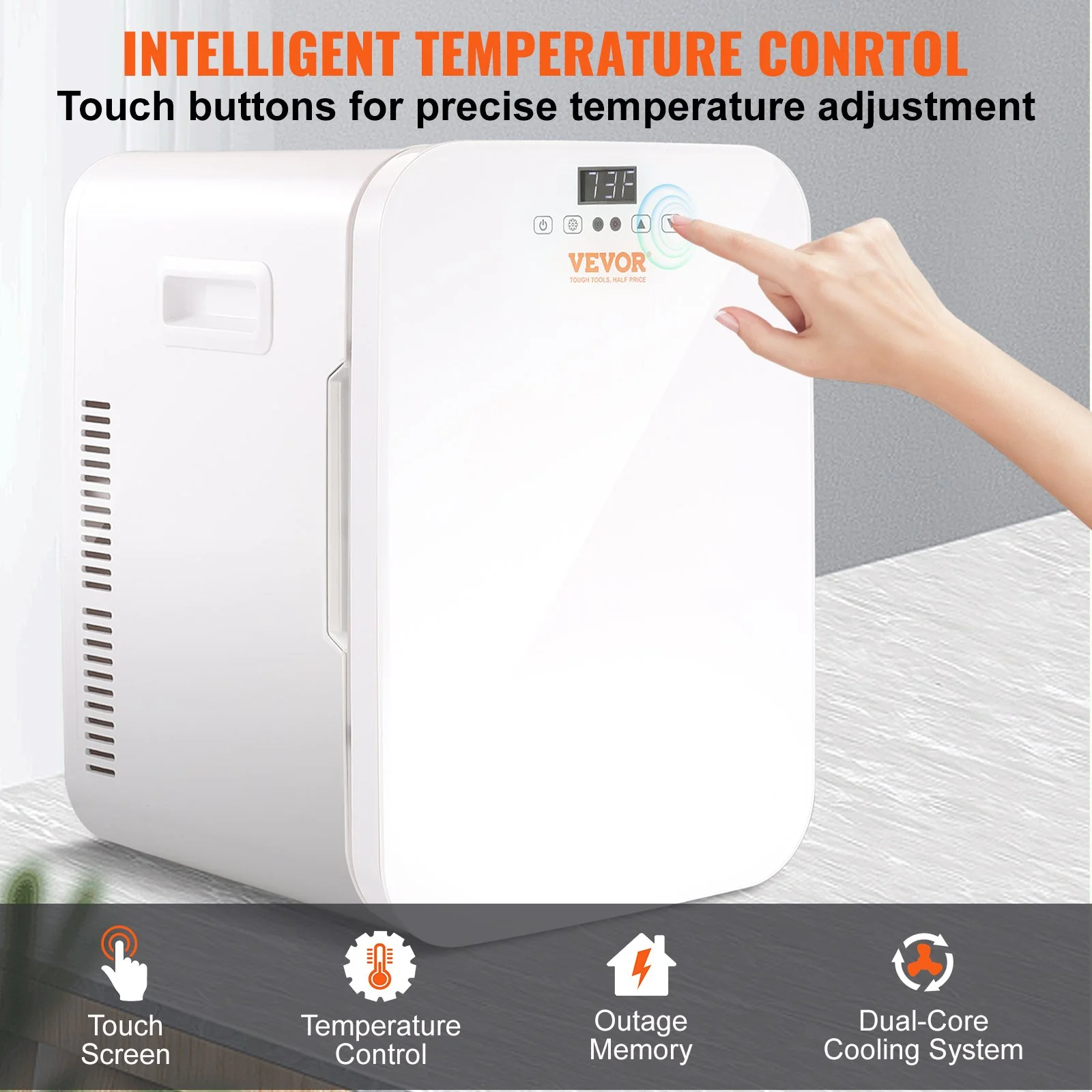 20L Portable Mini Fridge with Cooling & Warming for Car, Camping & Travel