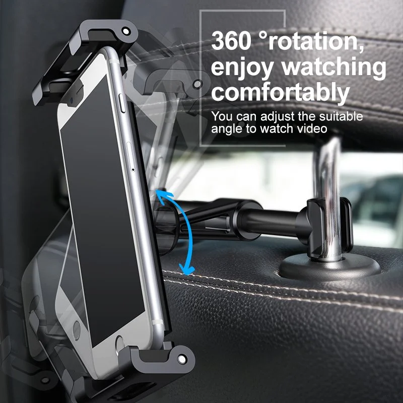 Universal 360° Rotating Backseat Mount Holder for iPad & Tablets 4.7-12.9 Inch