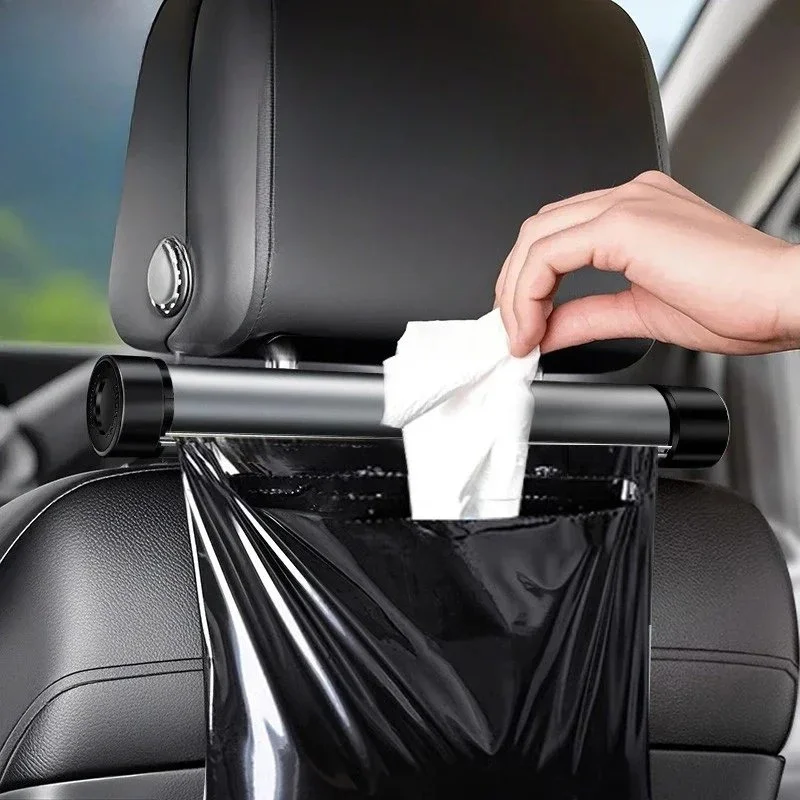 Multifunctional Car Seat Organizer with Hidden Trash Bin & Phone Holder