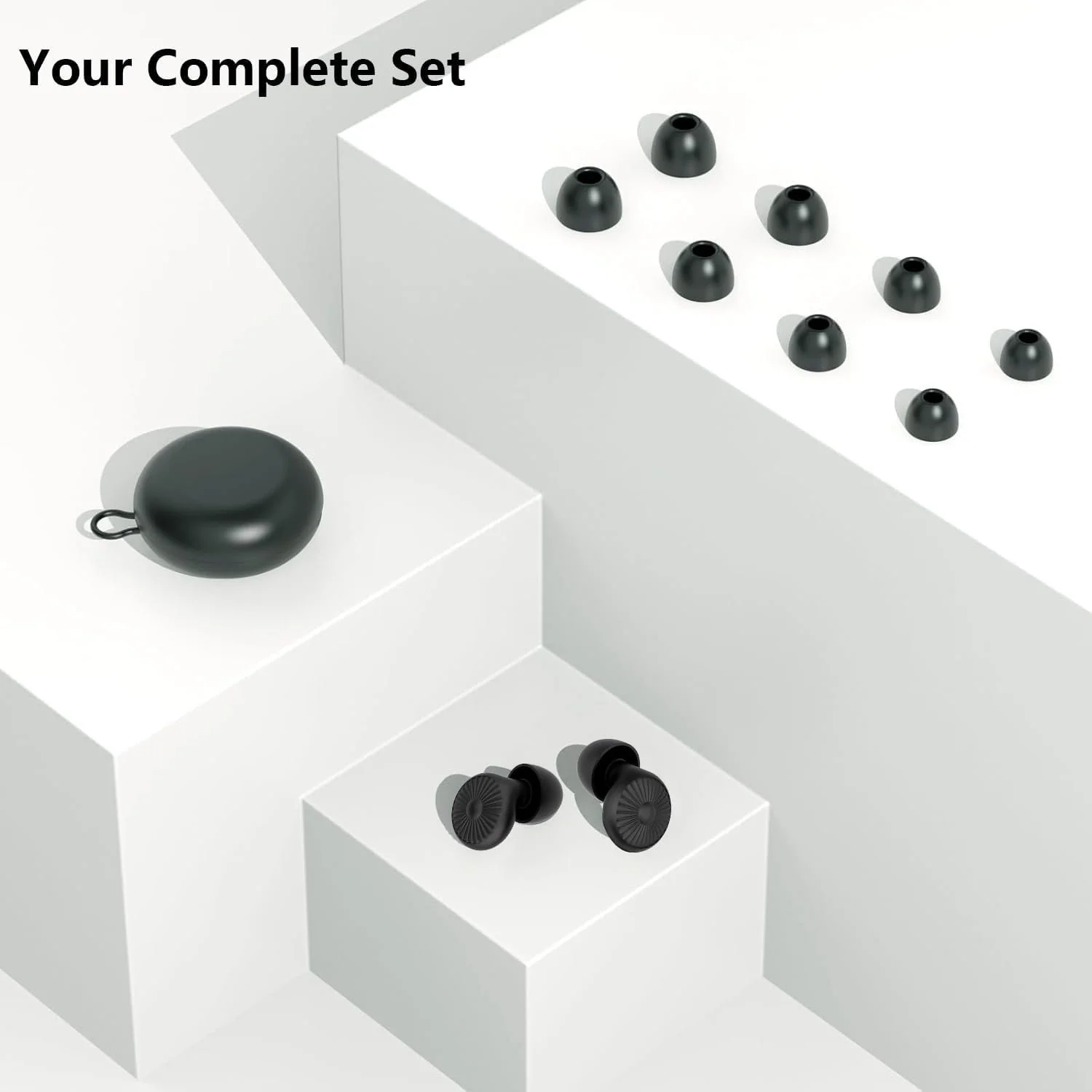 Reusable Silicone Earplugs for Sleep & Noise Cancellation – 25dB Sound Reduction