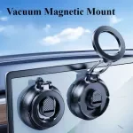 Foldable Magnetic Car Phone Holder with Suction Cup & Adjustable Angle