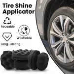 Car Tire Shine & Wax Applicator Sponge – Handheld Detailing Tool