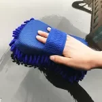 2-Pack Microfiber Chenille Car Wash Sponge Gloves – Auto Detailing Cleaning Pads