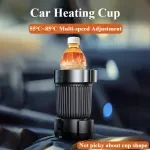 12V/24V Car Heated Travel Mug with Digital Display – Heat Water, Milk & Coffee