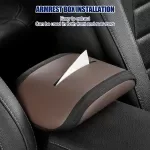 PU Leather Car Tissue Box