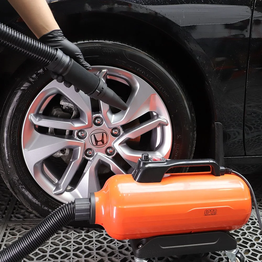 High-Power Car Dryer Blower with Heated Air & 30ft Expandable Hose