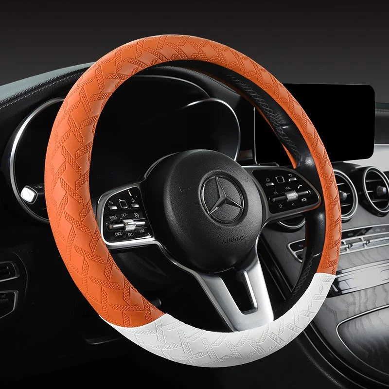 Universal Anti-Slip Leather Steering Wheel Cover