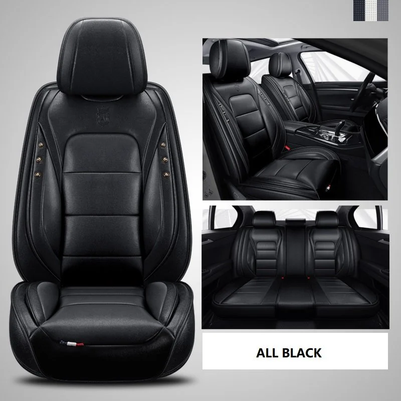 Luxury Pink Leather Car Seat Cover Set
