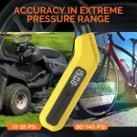Digital Tire Pressure Gauge 200 PSI with LED Backlight & Visual Display