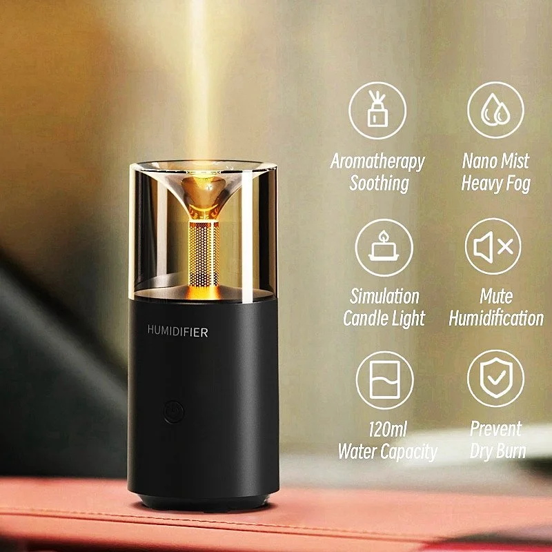 USB Candlelight Essential Oil Diffuser