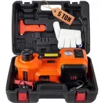 5-Ton Electric Car Jack with Built-in Tire Inflator - Hydraulic Lift for SUV, Sedan, Truck, MPV