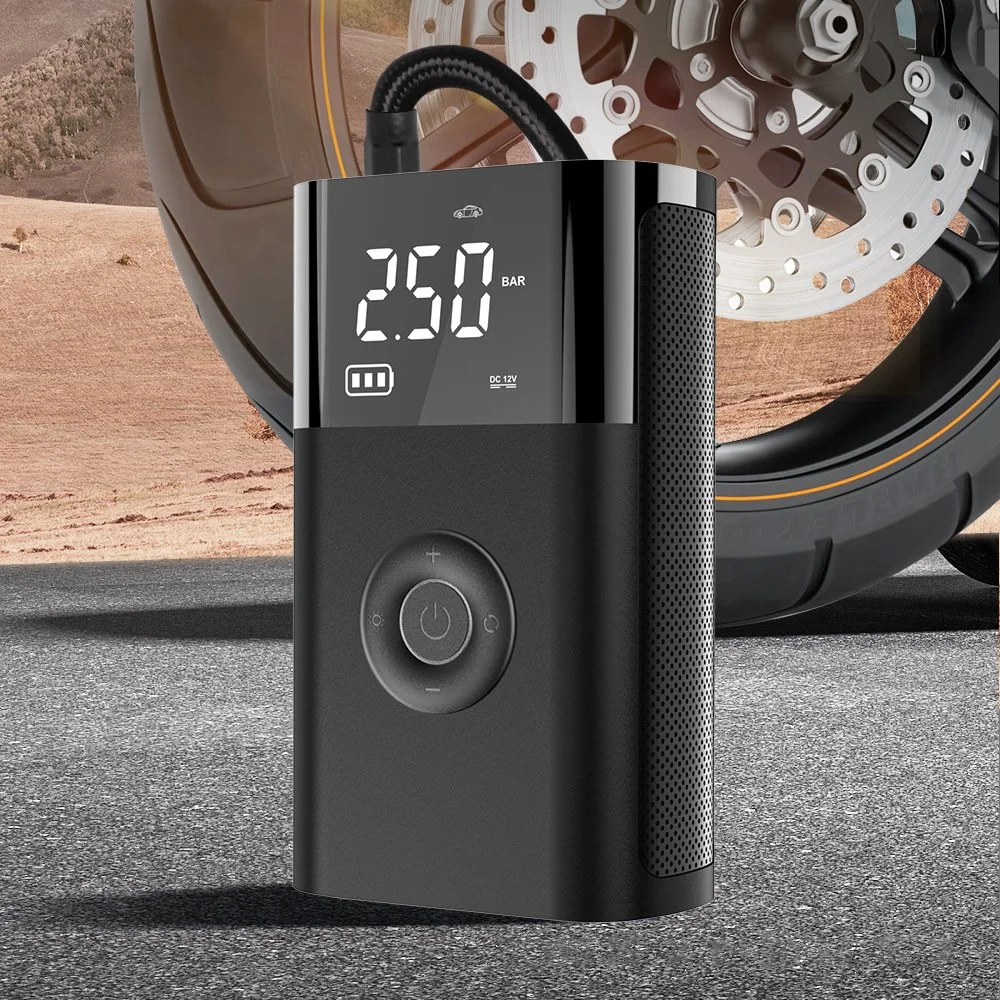 Wireless Electric Tire Inflator with LED Light for Car, Bike, Balls & More