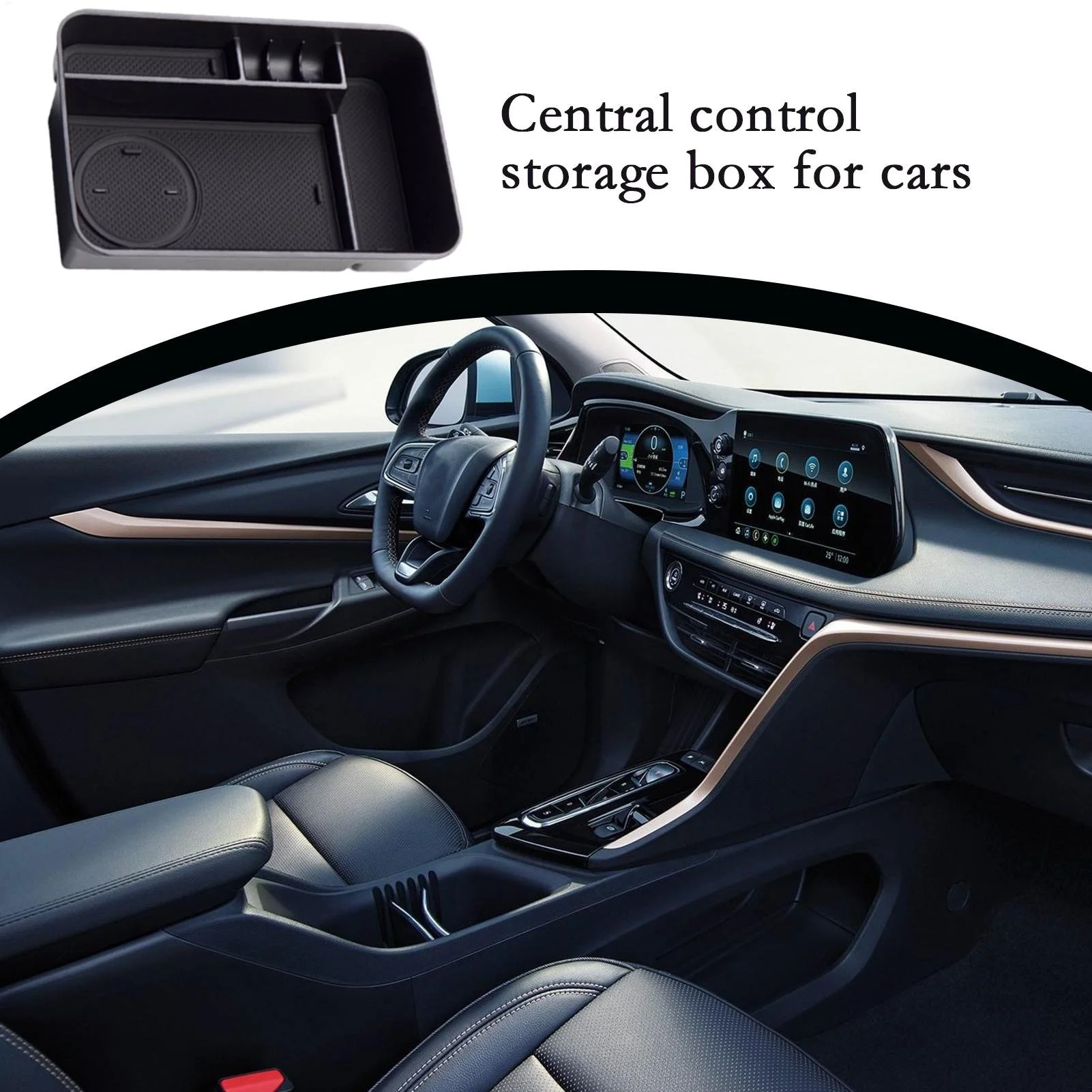 Car Console Organizer Tray