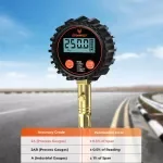 High-Precision Digital Tire Pressure Gauge 250 PSI with LCD & Rubber Hose