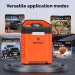 V3 Portable Car Tire Inflator - 160 PSI, Fast Charge, 7800mAh Battery