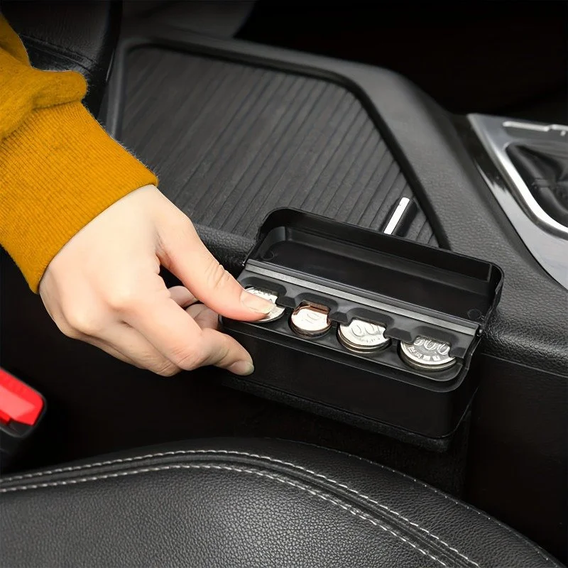 Universal Car Coin Holder Organizer for Change and Small Money Storage