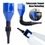 Foldable Telescopic Fuel & Oil Funnel with Extended Spout for Cars & Motorcycles
