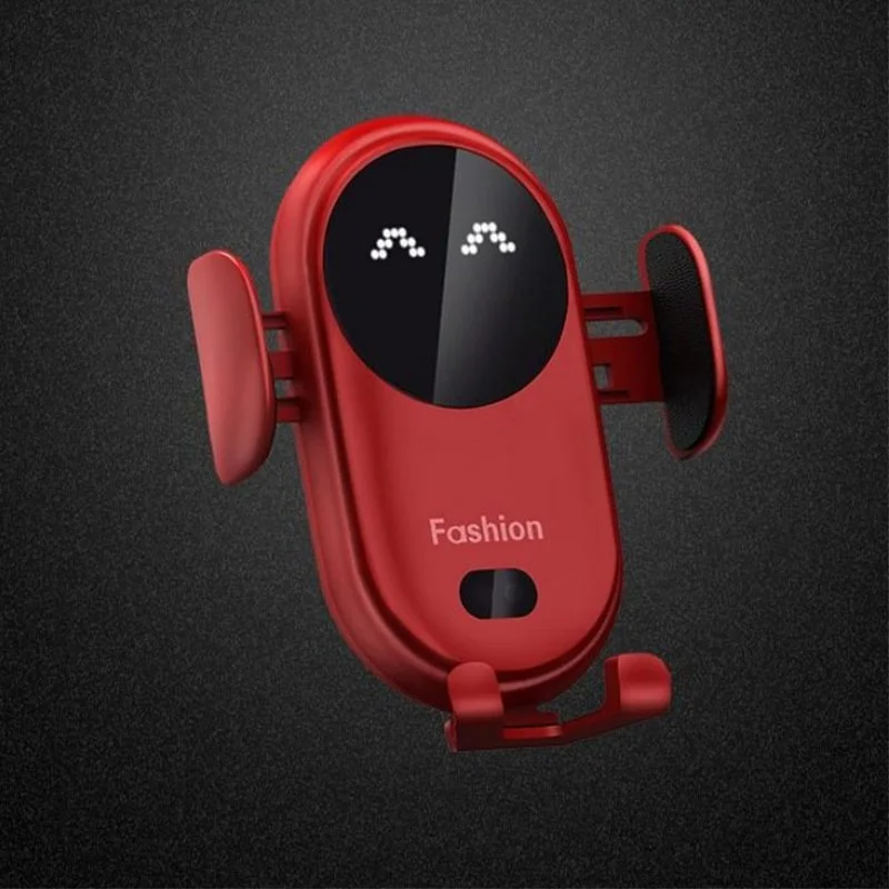 30W Wireless Car Charger with Auto-Clamp & Infrared Sensor for Smartphones