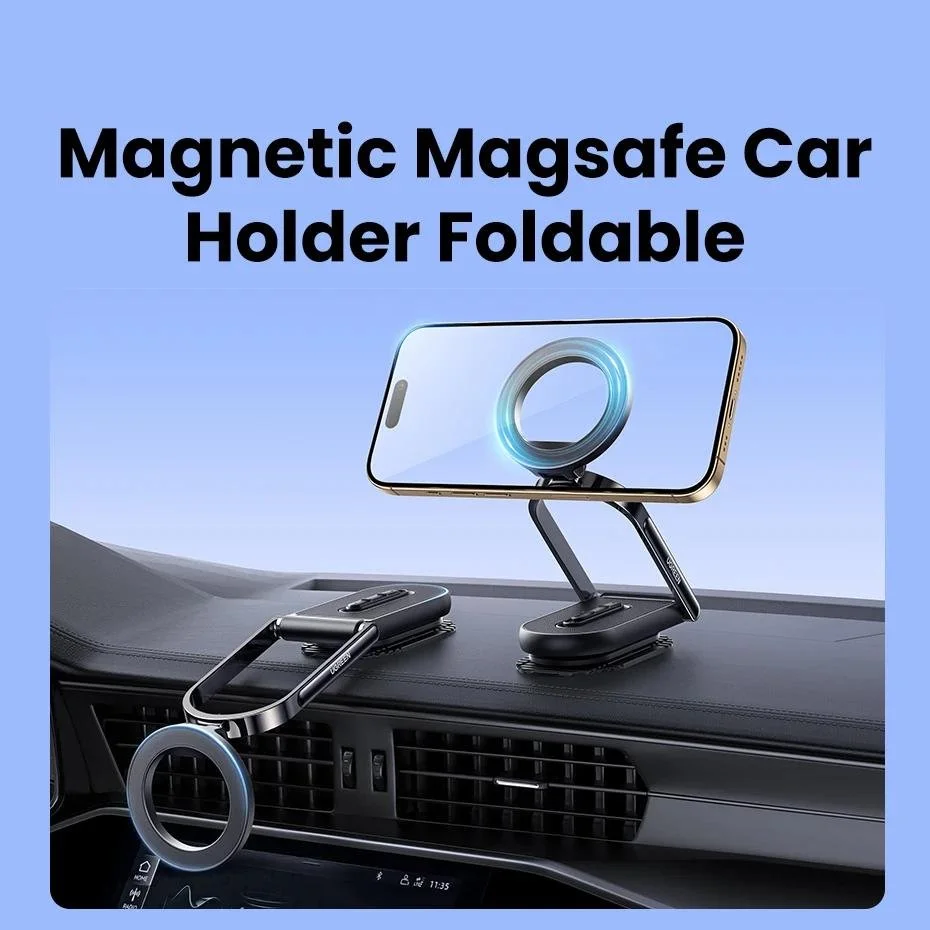 Magnetic 360° Rotatable Detachable Car Phone Holder for iPhone & Android