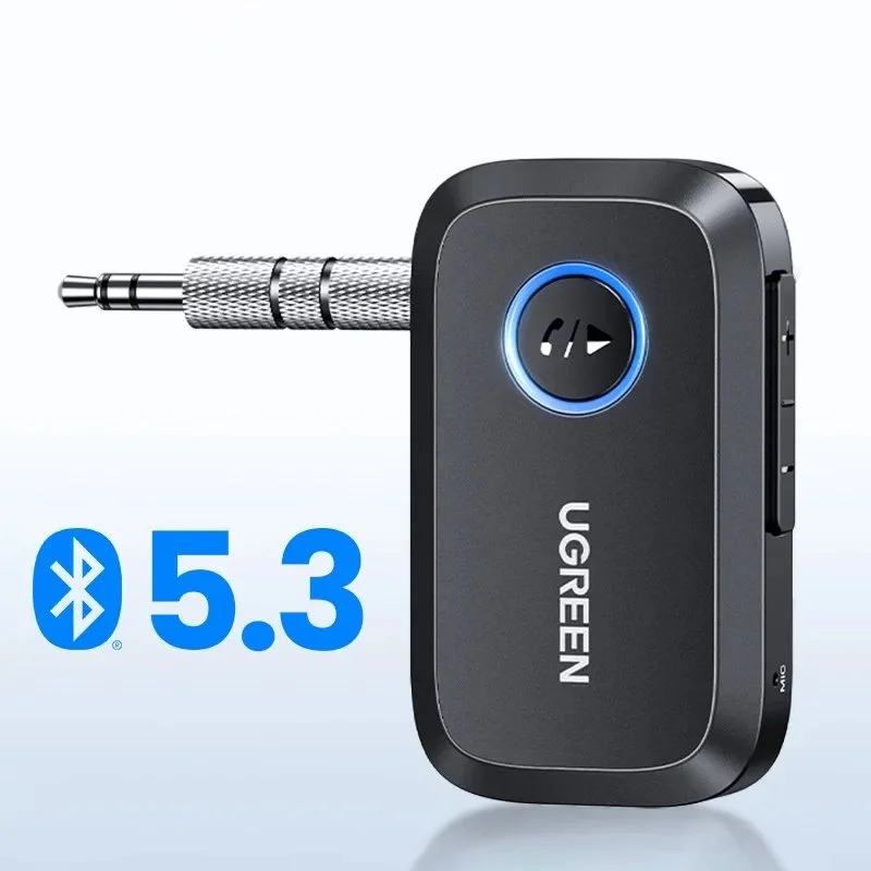 Bluetooth 5.3 AUX Car Receiver Adapter – Hands-Free Audio for Car & Home